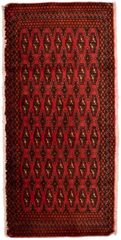 Turkaman teppe - 130 x 60 cm - rød