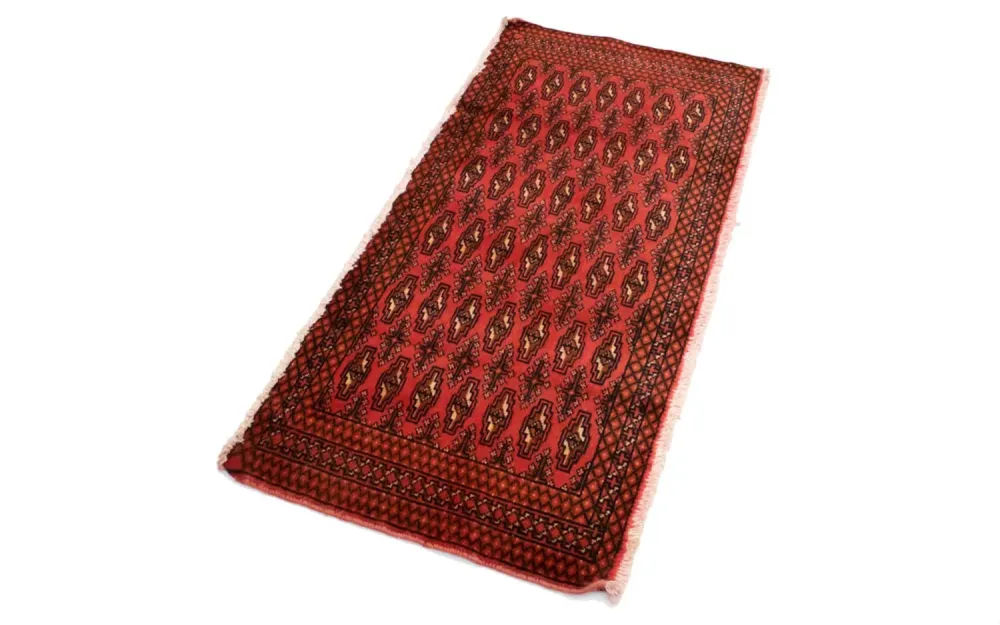 Turkaman teppe - 130 x 60 cm - rød