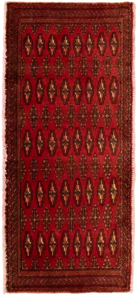 Turkaman teppe - 130 x 60 cm - rød