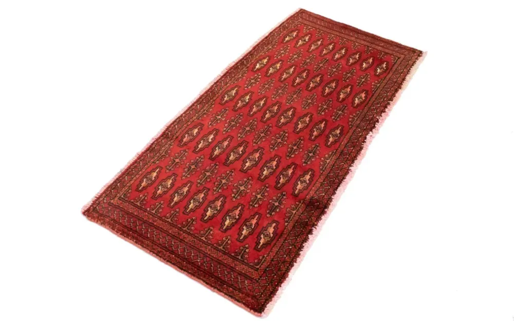Turkaman teppe - 130 x 60 cm - rød