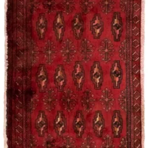 Turkaman teppe - 130 x 60 cm - rød