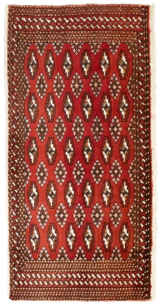 Turkaman teppe - 130 x 60 cm - rød