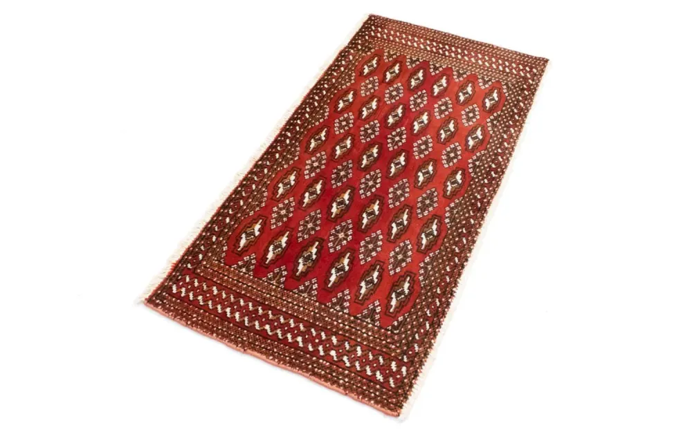 Turkaman teppe - 130 x 60 cm - rød