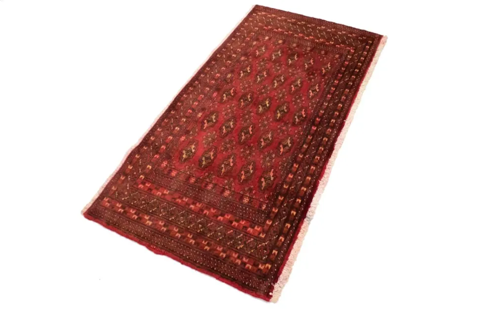 Turkaman teppe - 130 x 60 cm - rød