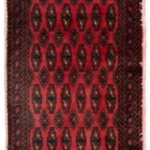Turkaman teppe - 130 x 60 cm - rød