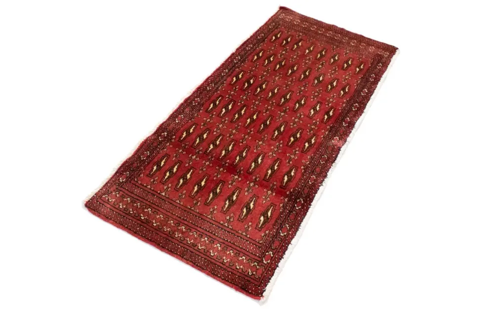 Turkaman teppe - 130 x 60 cm - rød