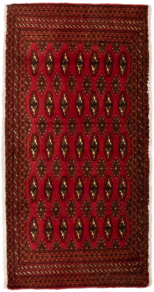Turkaman teppe - 130 x 60 cm - rød