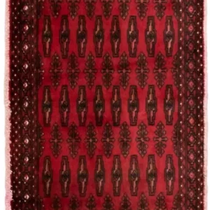 Turkaman teppe - 130 x 60 cm - rød