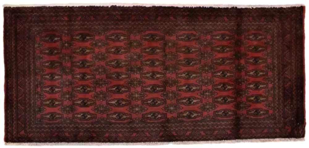 Turkaman teppe - 130 x 60 cm - rød