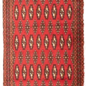 Turkaman teppe - 130 x 60 cm - rød