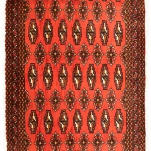 Turkaman teppe - 130 x 60 cm - rød