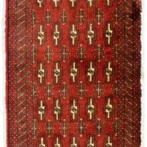Turkaman teppe - 130 x 60 cm - rød
