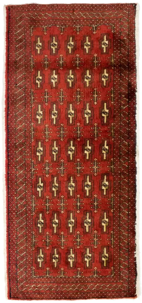 Turkaman teppe - 130 x 60 cm - rød