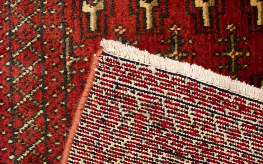 Turkaman teppe - 130 x 60 cm - rød