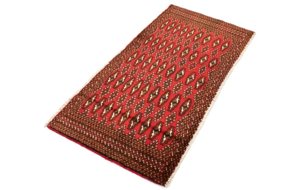 Turkaman teppe - 130 x 60 cm - rød