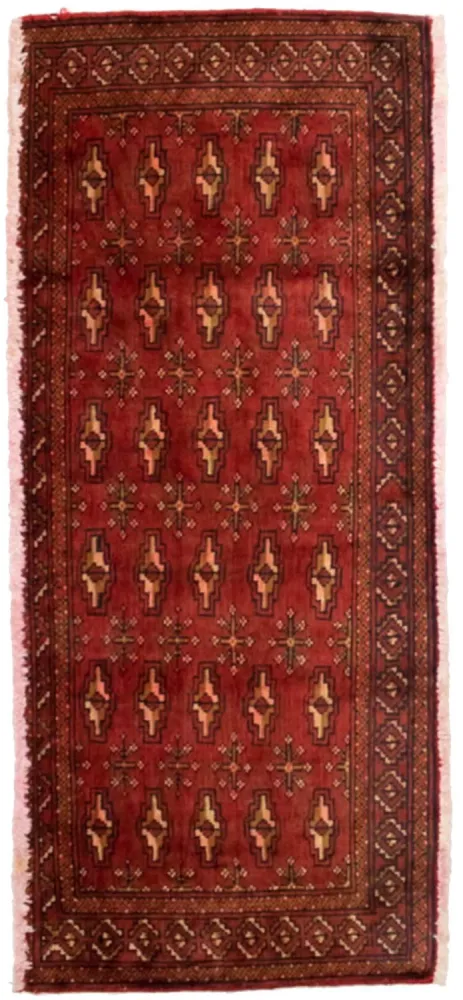 Turkaman teppe - 130 x 60 cm - rød