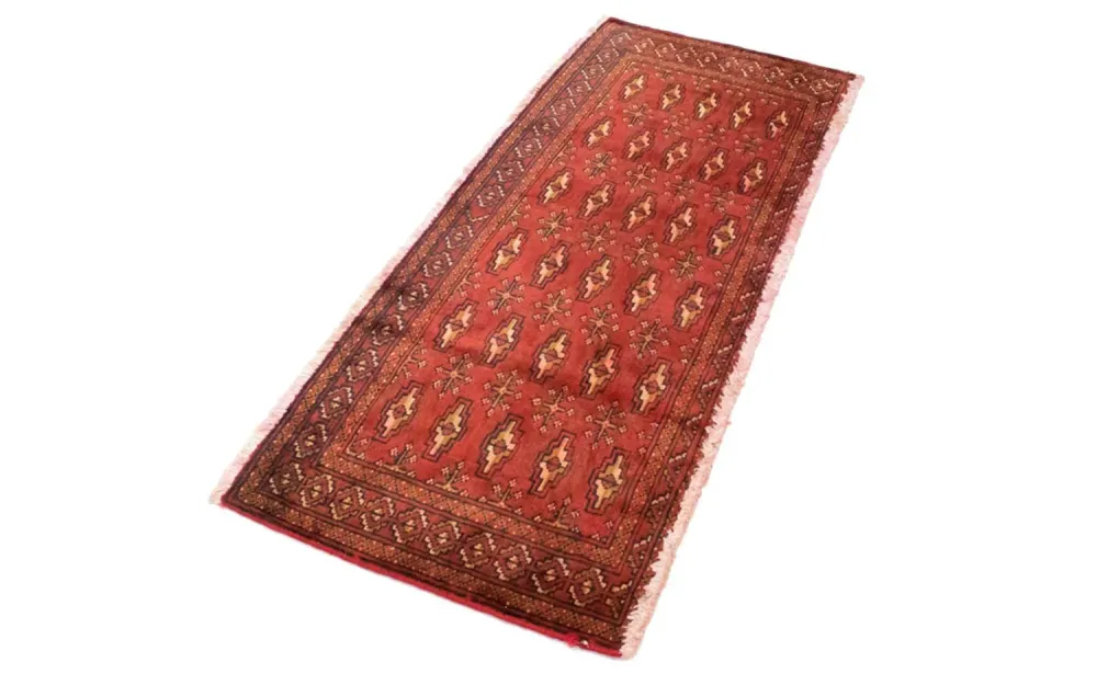 Turkaman teppe - 130 x 60 cm - rød