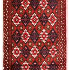 Turkaman teppe - 130 x 60 cm - rød