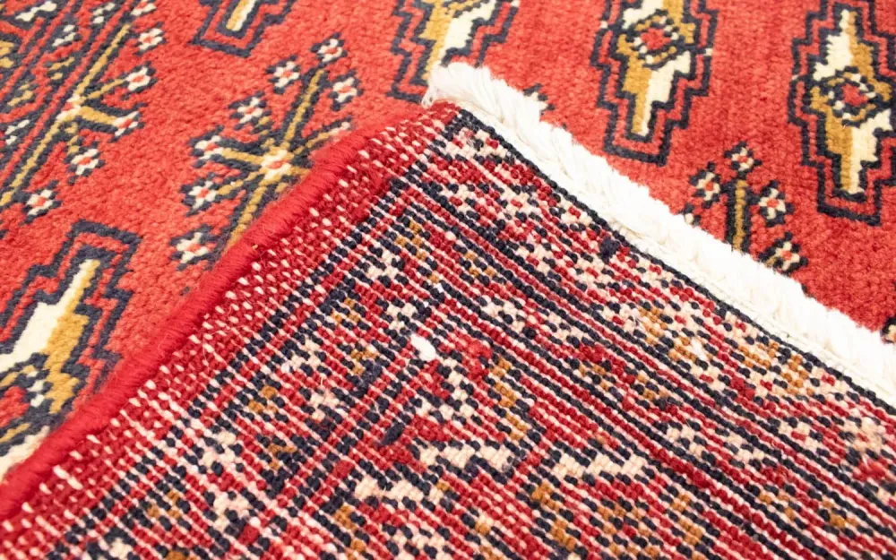 Turkaman teppe - 130 x 60 cm - rød