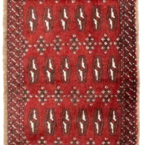 Turkaman teppe - 130 x 60 cm - rød