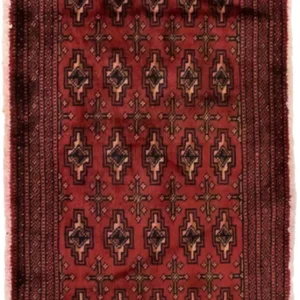 Turkaman teppe - 130 x 60 cm - rød
