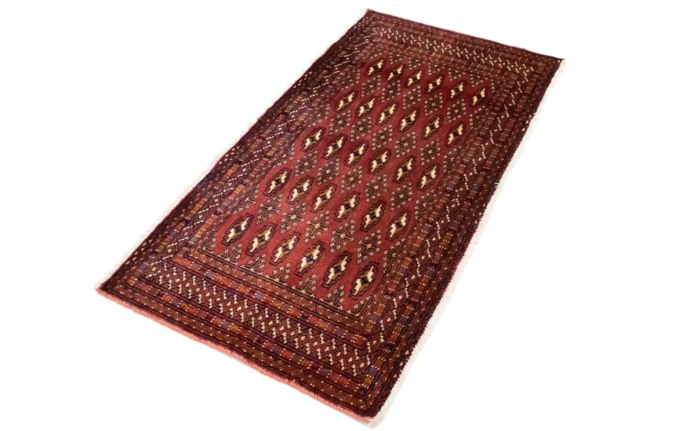 Turkaman teppe - 130 x 60 cm - rød