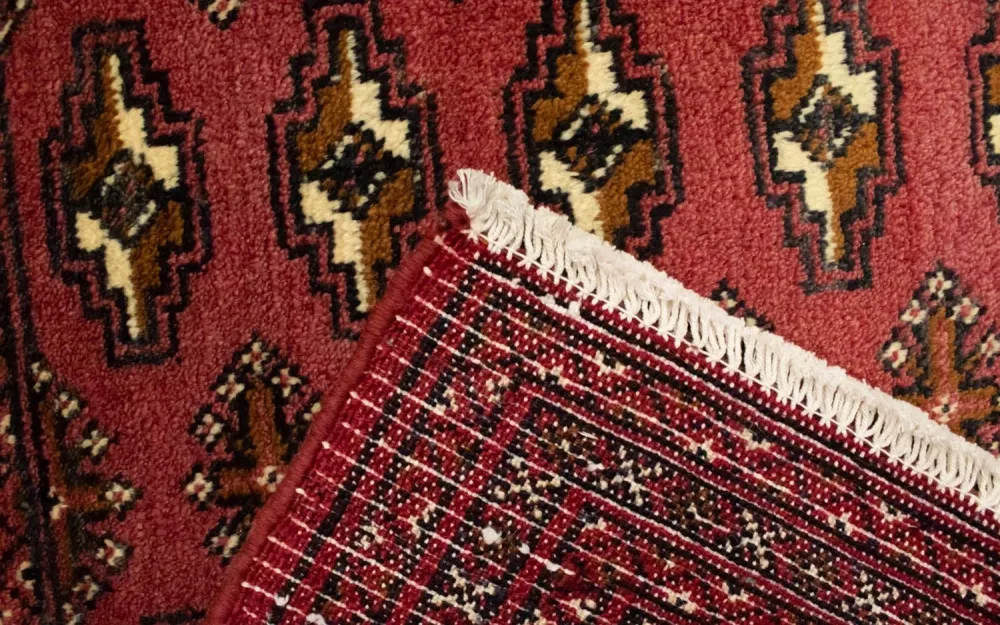 Turkaman teppe - 130 x 60 cm - lys rød
