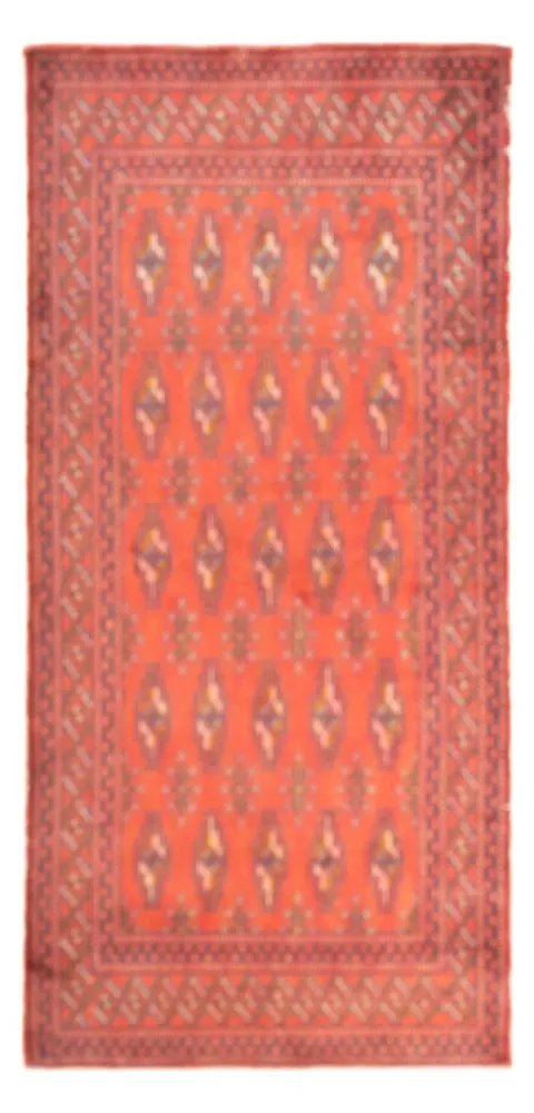 Turkaman teppe - 130 x 60 cm - lys rød