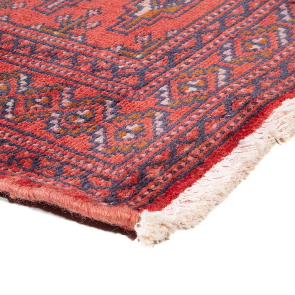 Turkaman teppe - 130 x 60 cm - lys rød