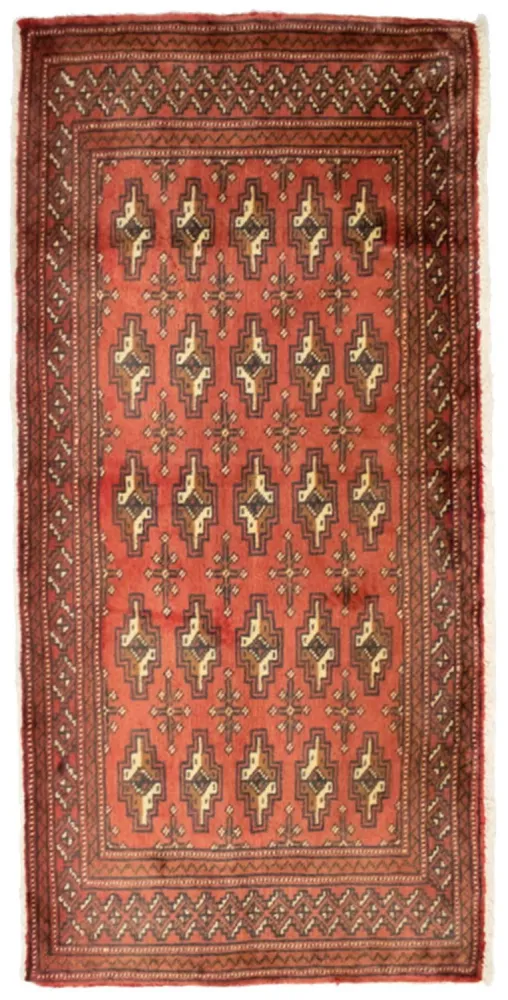Turkaman teppe - 130 x 60 cm - rust