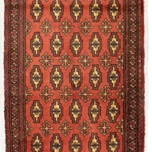 Turkaman teppe - 130 x 60 cm - rust