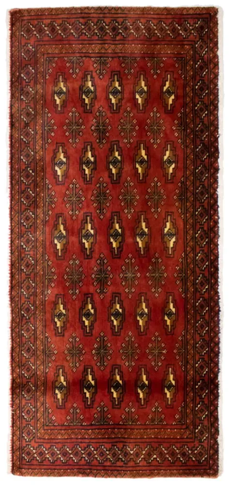 Turkaman teppe - 130 x 60 cm - rust