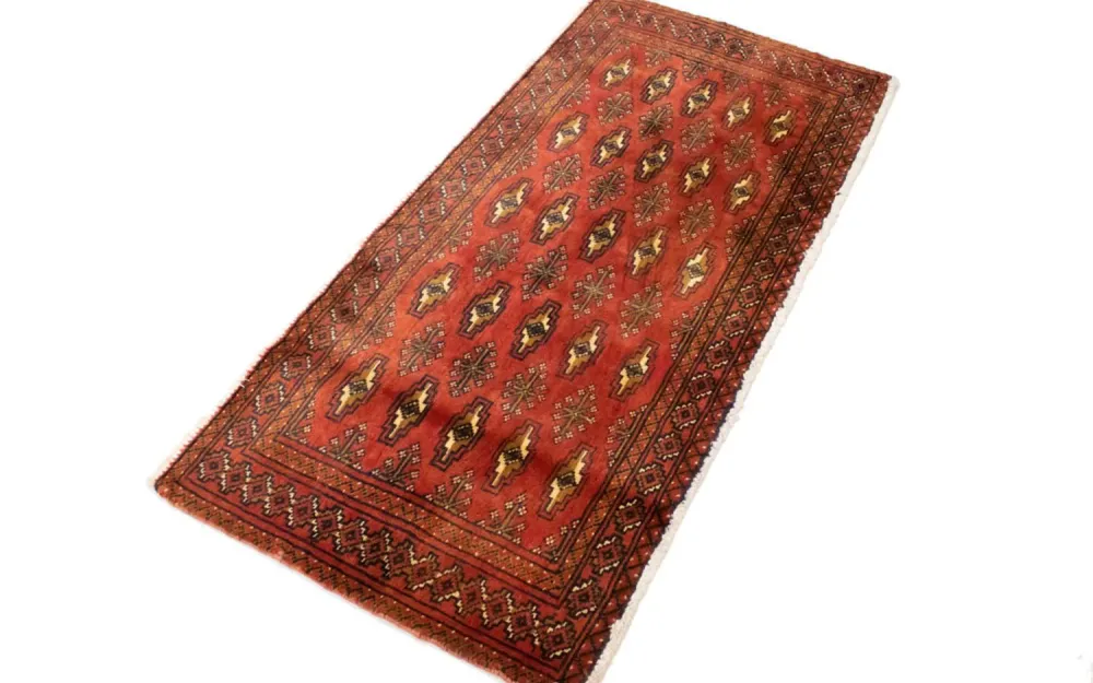 Turkaman teppe - 130 x 60 cm - rust