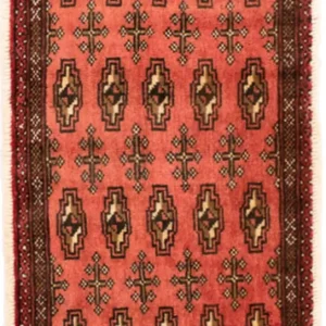 Turkaman teppe - 130 x 60 cm - rust