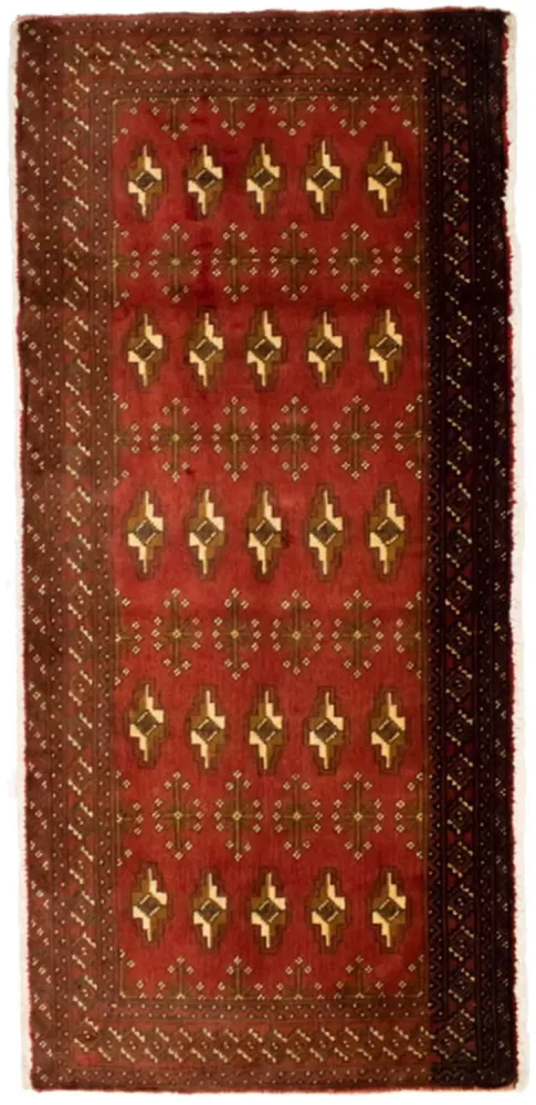 Turkaman teppe - 130 x 60 cm - rust