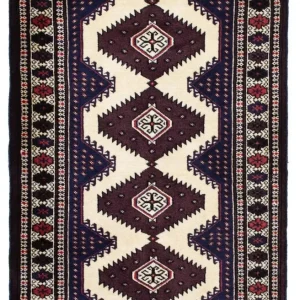 Turkaman teppe - 139 x 87 cm - flerfarget