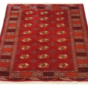 Turkaman teppe - 144 x 110 cm - rød