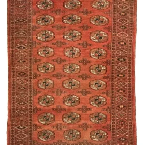 Turkaman teppe - 174 x 128 cm - rød
