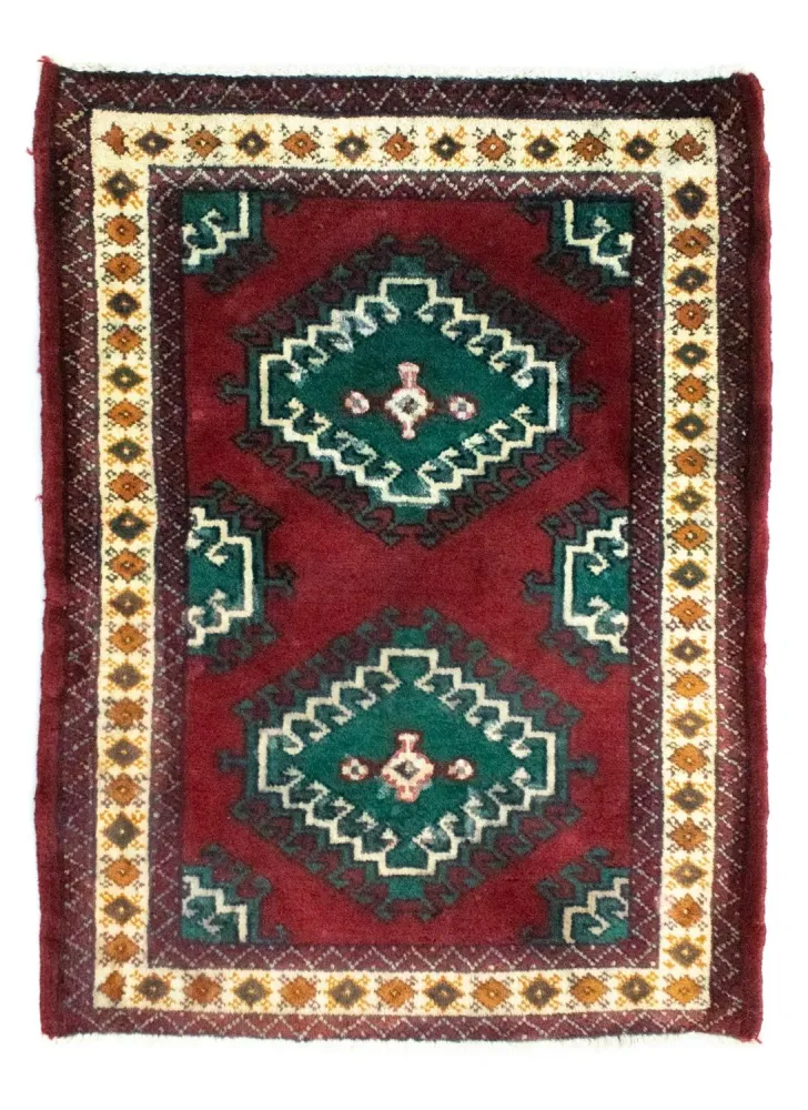 Turkaman teppe - 87 x 64 cm - rød