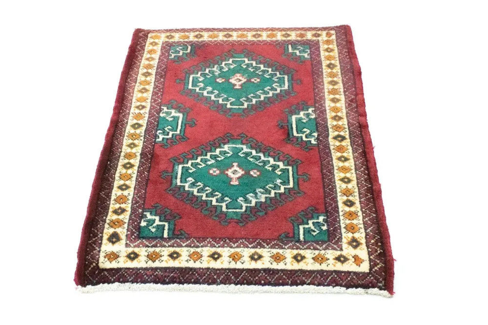 Turkaman teppe - 87 x 64 cm - rød