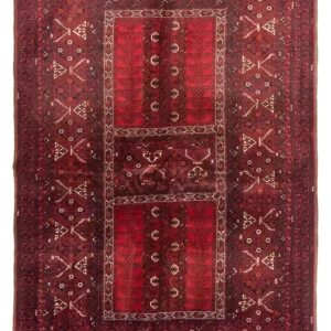 Turkaman teppe - 237 x 158 cm - rød