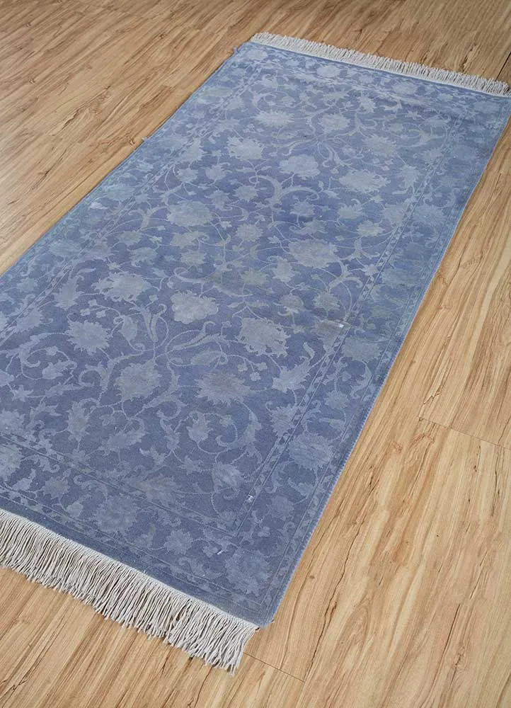 Ullteppe - 150 x 75 cm - havblå