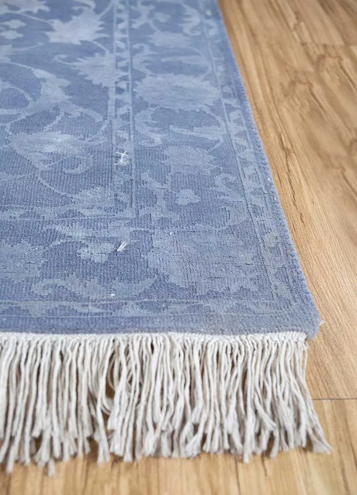 Ullteppe - 150 x 75 cm - havblå