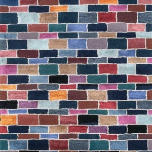 Ullteppe - 165 x 105 cm - flerfarget