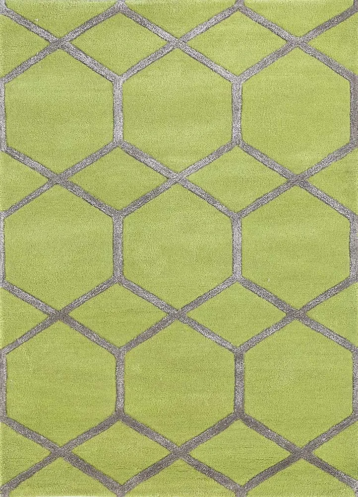 Ullteppe - 165 x 105 cm - lysegrønn