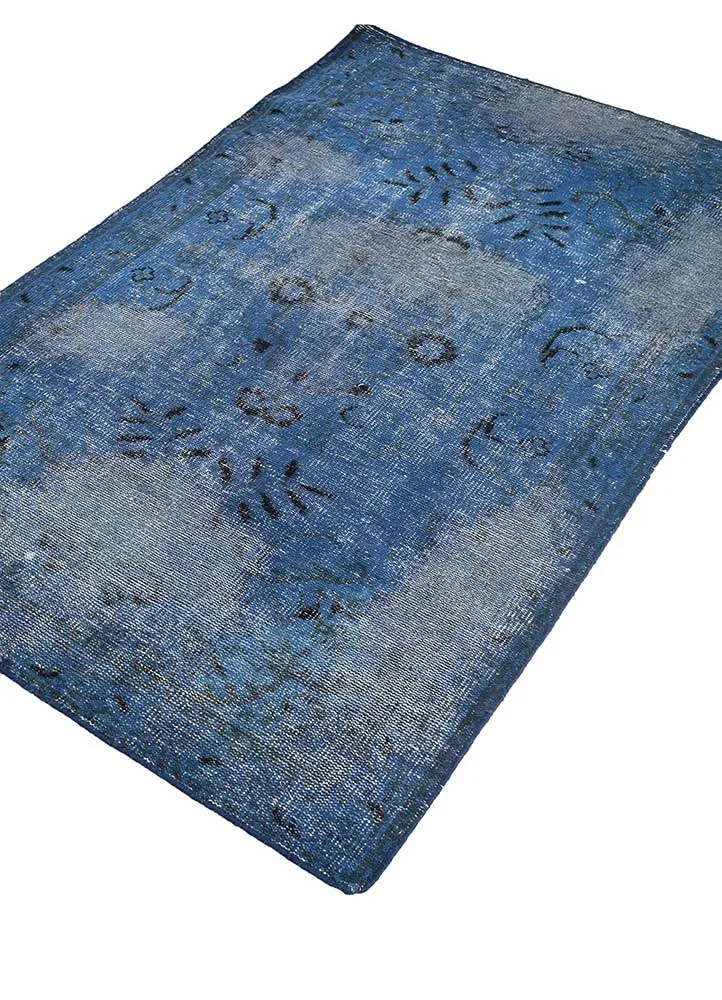 Ullteppe - 180 x 120 cm - blå