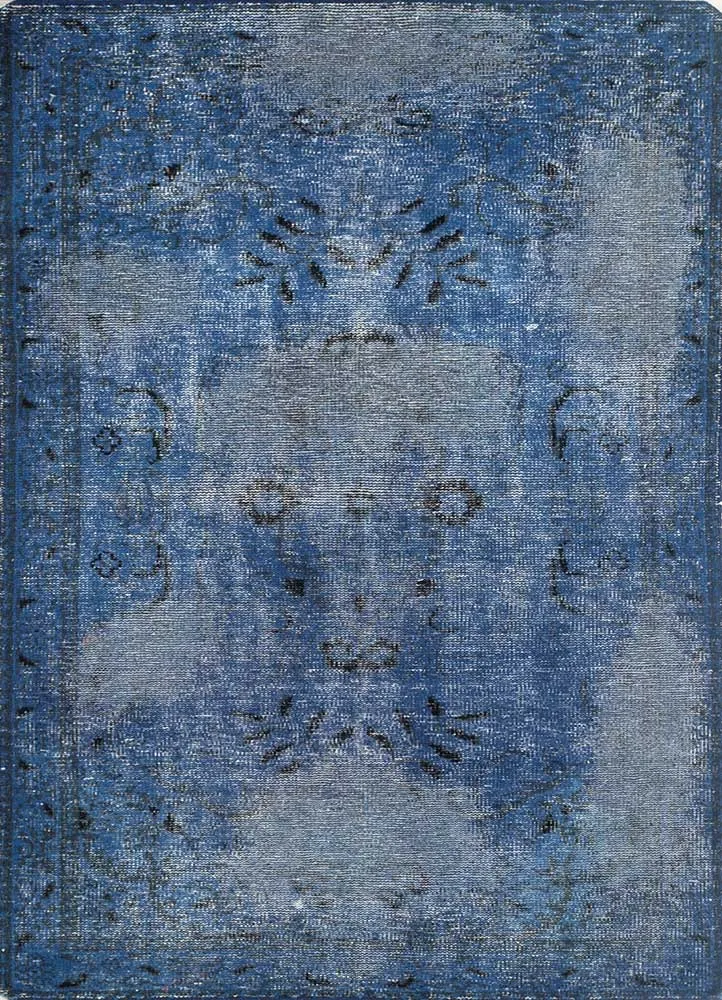 Ullteppe - 180 x 120 cm - blå