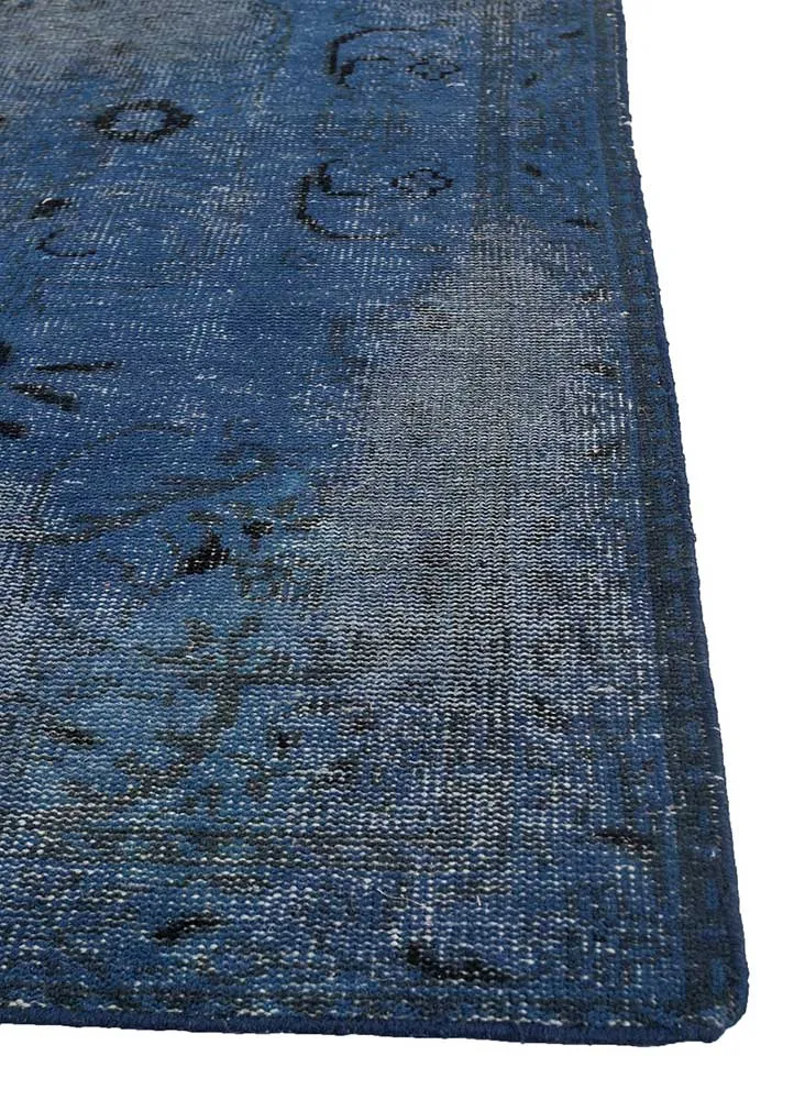 Ullteppe - 180 x 120 cm - blå