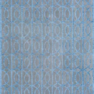 Ullteppe - 180 x 120 cm - havblå