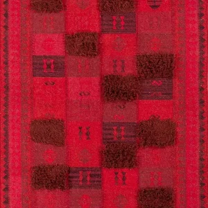 Ullteppe - 225 x 150 cm - rød